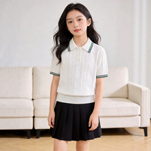 2026�¿��ͯ��֯POLO���д�ͯ����t��������װŮͯ��ͯ��������