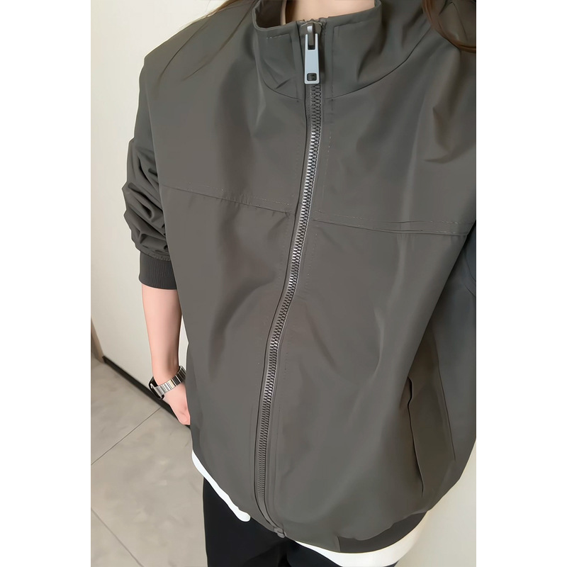 GTAL Same Style Quality American Bomber Stand Collar Flight Men's Trendy Brand High-end Cool Baseball Jacket Coat_voghion.com