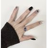 Crystal, stone inlay, universal ring, advanced jewelry, silver 925 sample, simple and elegant design, high-quality style