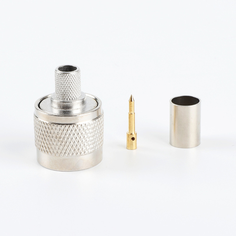 N-Type Male Crimp-Type N-C-J5 N-J-C-5 Rf Connector 50 Ohm Suitable for 5Dfb and Other Cables N-Type Male Crimp-Type N-C-J5 N-J-C-5 Rf Connector 50 Ohm Suitable for 5Dfb and Other Cables