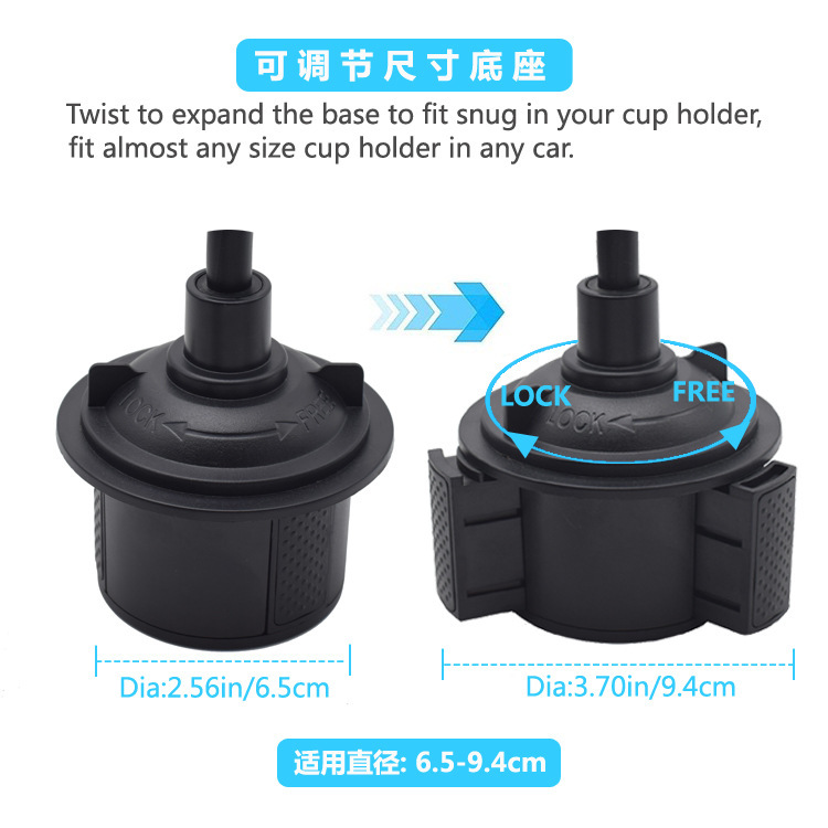 Soporte de taza de agua para automóvil creativo Soporte de taza de agua para automóvil Soporte para teléfono móvil Soporte de navegación para teléfono móvil para automóvil más mano larga