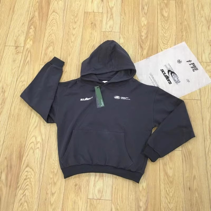 European and American Cross-Border Scuffers Letter Casual Hooded Sweatshirt Street Style High-Quality Loose Pullover Hoodie for Men and Women