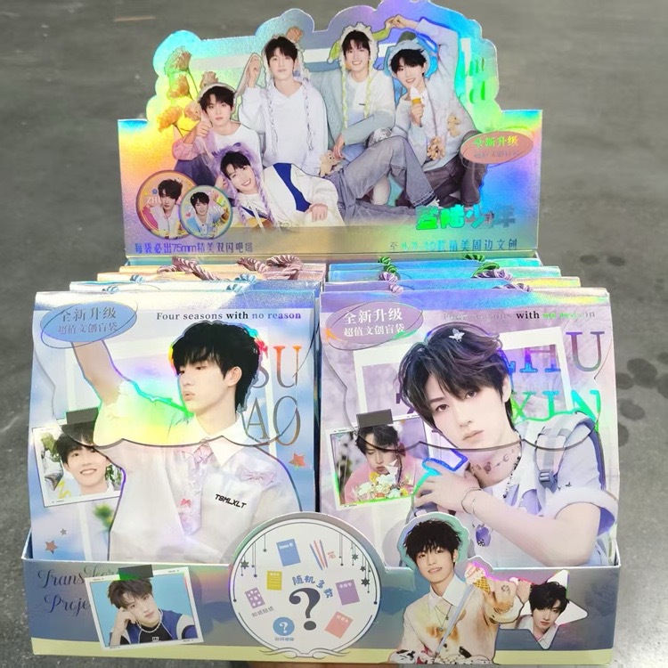 Nuevo ángel de tela sorpresa bolsas ciegas dibujos animados lindos Wenchuang bolsas de moda para jugar tela papelería caja ciega regalos