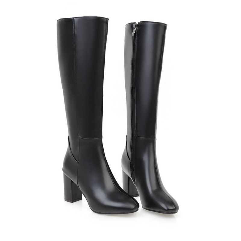 Foreign Trade Boots for Women British Style Thick-Soled High-Heeled Boots High-Top Over-The-Knee Women's Boots Boots Long Boots Foreign Trade Boots for Women British Style Thick-Soled High-Heeled Boots High-Top Over-The-Knee Women's Boots Boots Long Boots