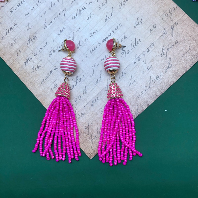 Fashion Miyuki Beads Tassel Earrings Wholesale display picture 9
