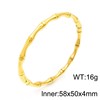 Bamboo bracelet, polishing cloth stainless steel, European style, light luxury style, 18 carat