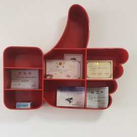 铁创意拇指形书架个性化艺术儿童室内壁挂式储物架学校壁挂式展示