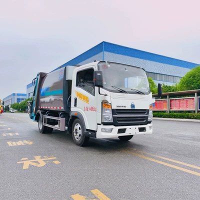 Howo pure electric rear-mounted compressed Elektrik zibil maşınları