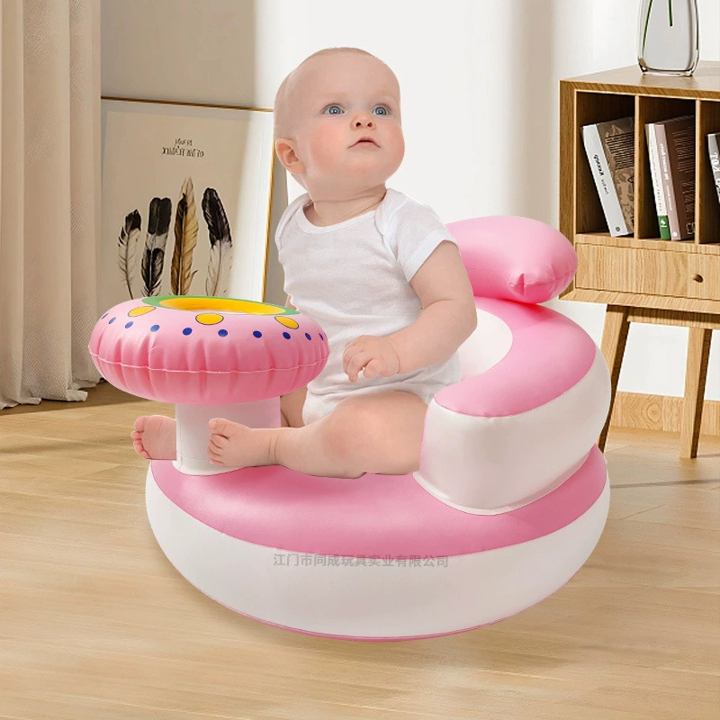 Надувное кресло-шезлонг из ПВХ для малышей, надувной диван, обучающее кресло для сидения, кресло для купания и кормления