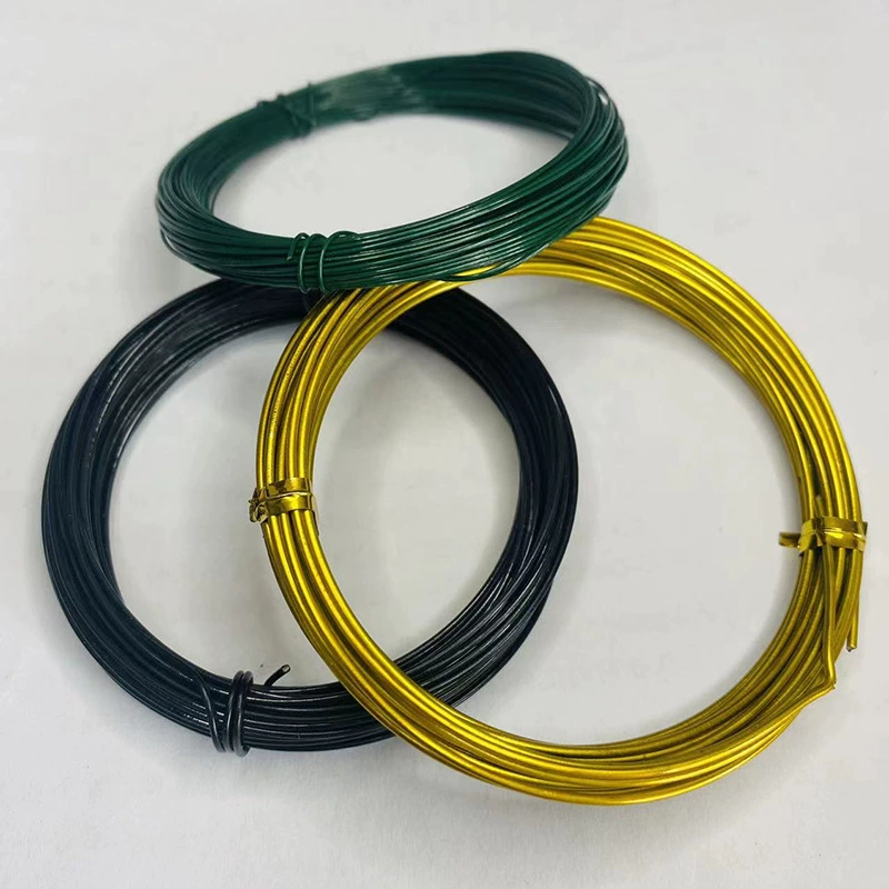 Factory supply colorful baked enamel plated metal tinned coated wire colorful decorative accessory DIY bead stringing