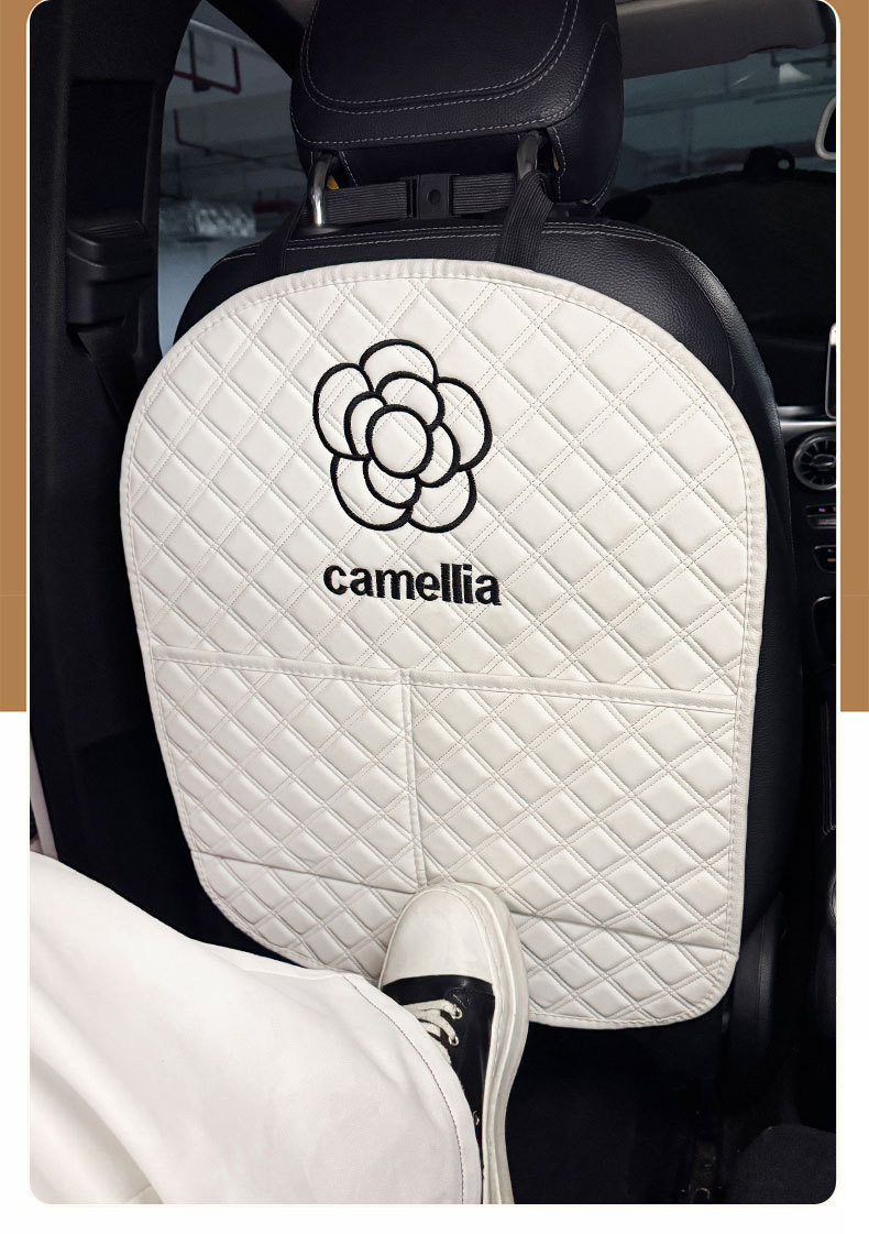 Camellia Car Anti-Kick Mat Universal Rear Seat Backrest Anti-Dirt Protective Mat Car Rear Seat Protection Mat Anti-Scratch Mat