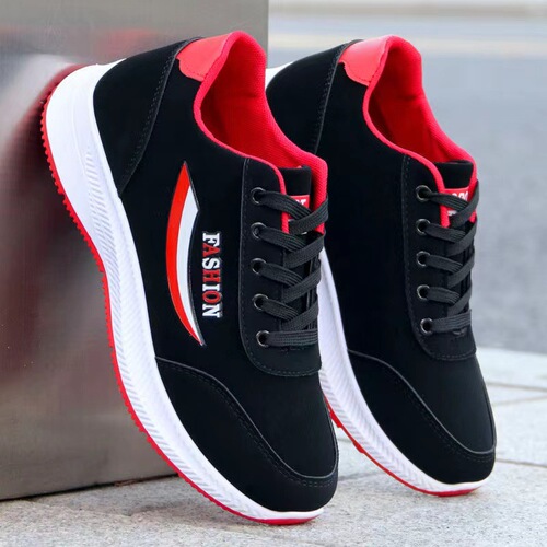 Men's Spring and Summer New Breathable Men's Sports Shoes Korean Style Casual Shoes Korean Style Running Shoes Thick Sole Father's Shoes Men