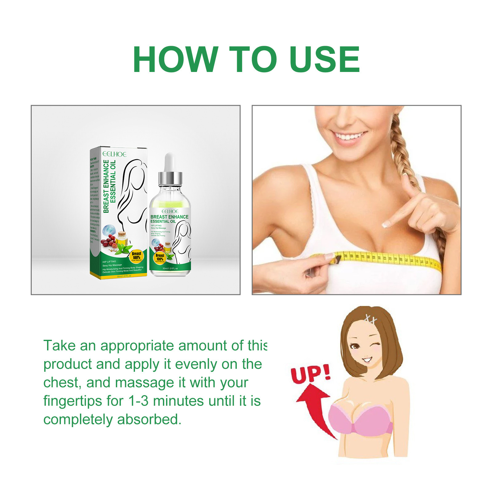 EELHOE Chest Lifting Essential Oil spendet Feuchtigkeit, strafft die Brust und verhindert Erschlaffung_voghion.com