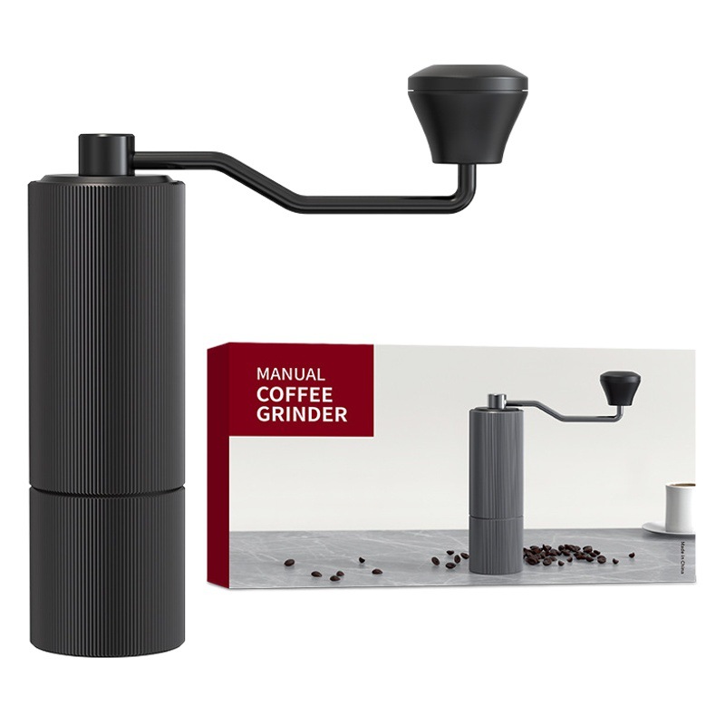 Venta al por mayor de café amoladora de mano al aire libre camping portátil de acero inoxidable cabeza de molienda de café