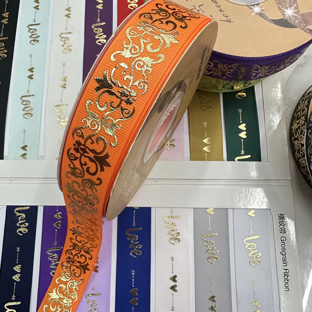 Dorado hilo cinta bar soporte material Palacio estilo flor hornear caja de regalo embalaje arco cinta
