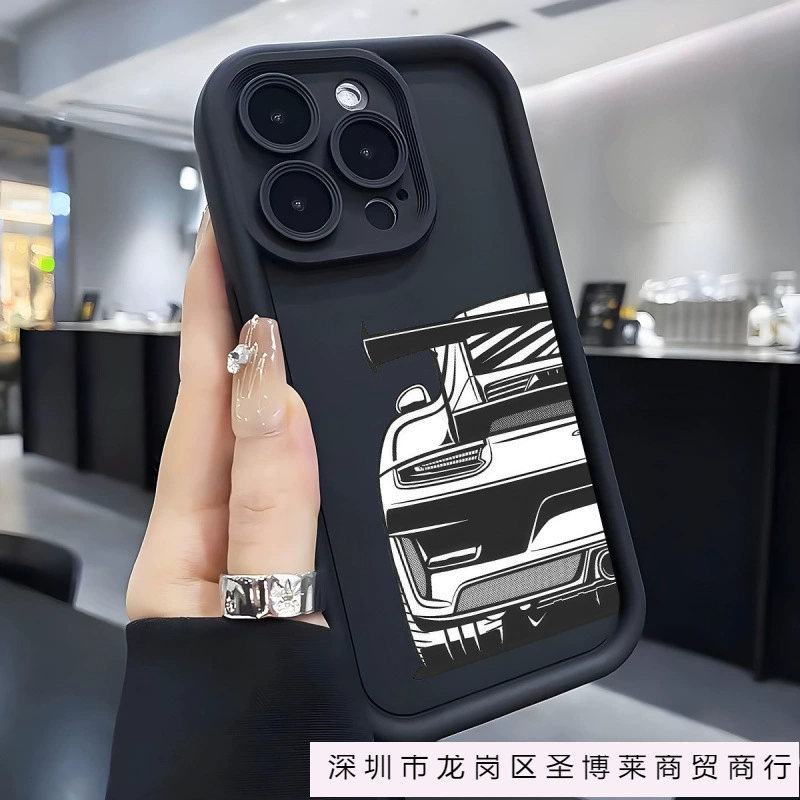 Чехол для iPhone THK (iPhone 7–17 Pro/Max/Air), принт гоночной машины, широкая совместимость