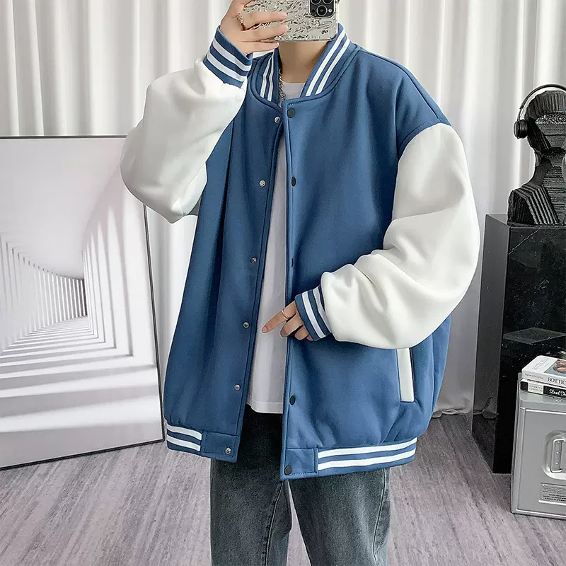 棒球服2023国潮外套秋季款情侣ins风潮牌宽松光版夹克一件代发