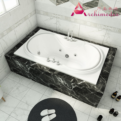 大尺寸按摩冲浪嵌入式双人户外浴缸 浴缸工厂水疗浴缸 AJ-3082|ru