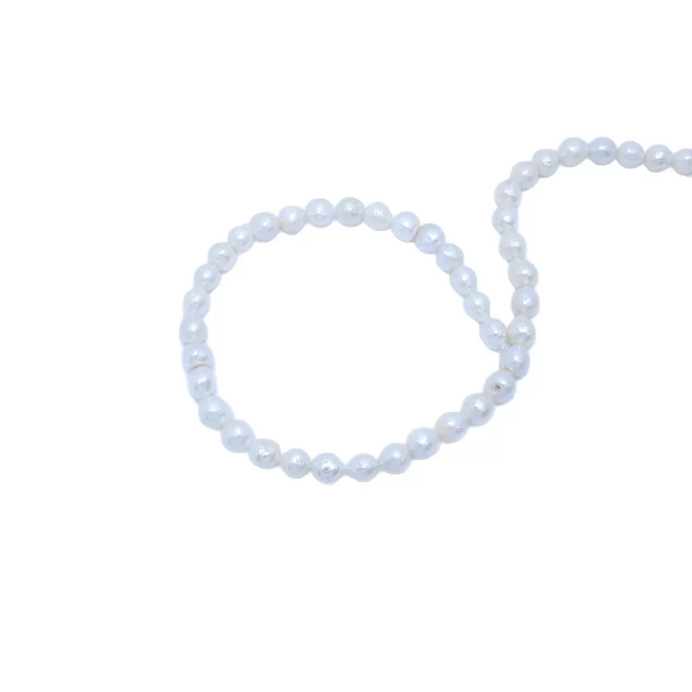 Organic beads pearl handmade, 9mm, DIY
