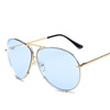 Marine fashionable sunglasses, retro glasses suitable for men and women for beloved, suitable for import, European style, wholesale