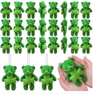 24 Pcs Mini St. Patrick's Day Bear Plush Saint Palmer Decorative Pendant