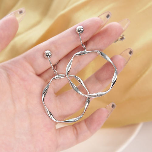 Sweet and Cool Girl | Distinctive Circle Painless Mosquito Coil Earrings for Girls without Piercings, High-End Sense of Exaggeration