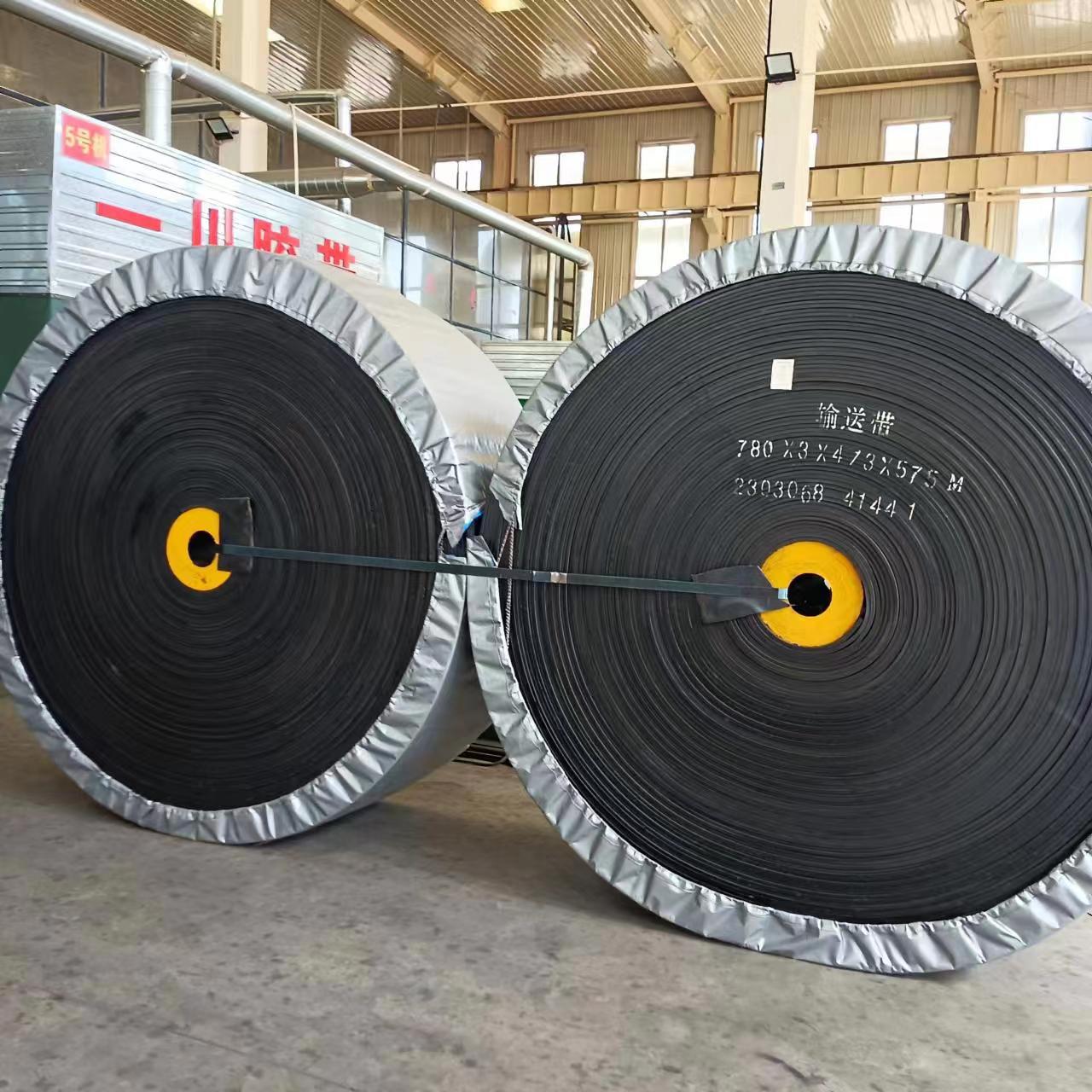 尼龙输送带厂家批发EP200化肥水泥运输耐酸碱耐热化工环形业皮