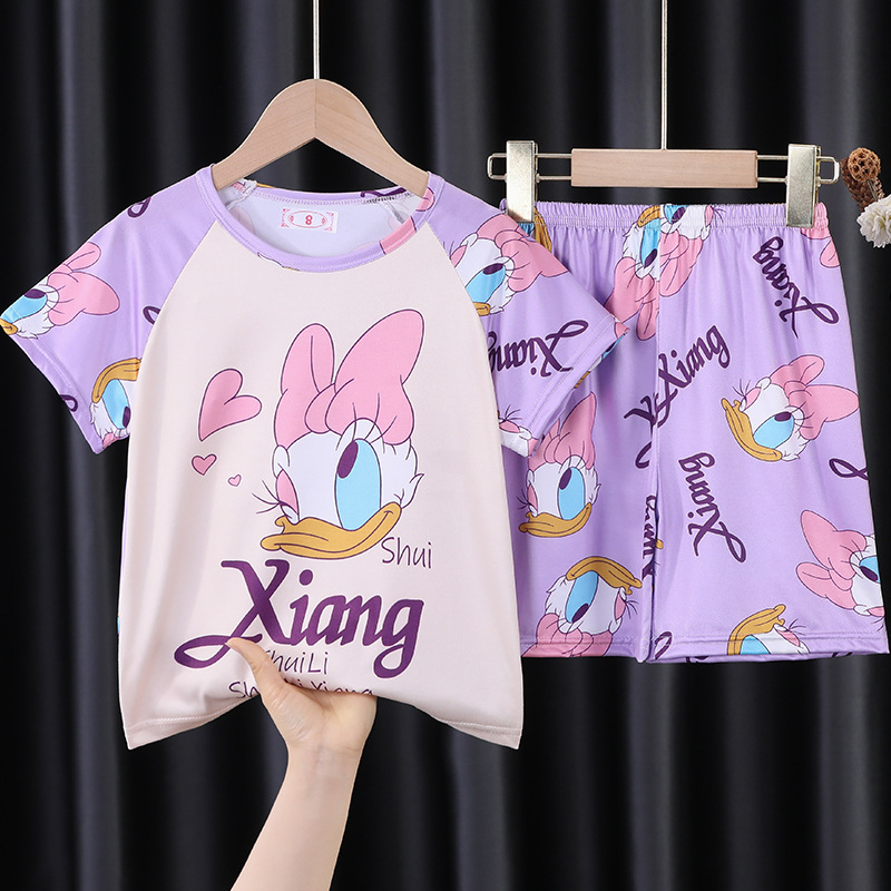 SLX setelan bebek ungu pendek / Tinggi rekomendasi 8 yard 95-110cm