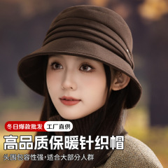 高级感秋冬新款帽子时尚日系渔夫帽女百搭素颜出游显脸小保暖盆帽