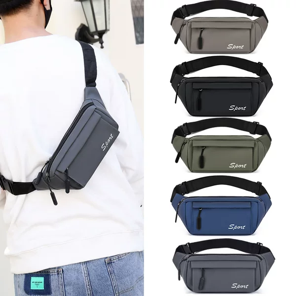 Men's Waist Bag Wholesale Site Work Stall Cashier Bag Outdoor Mountain Climbing Mobile Phone Bag Crossbody Chest Bag