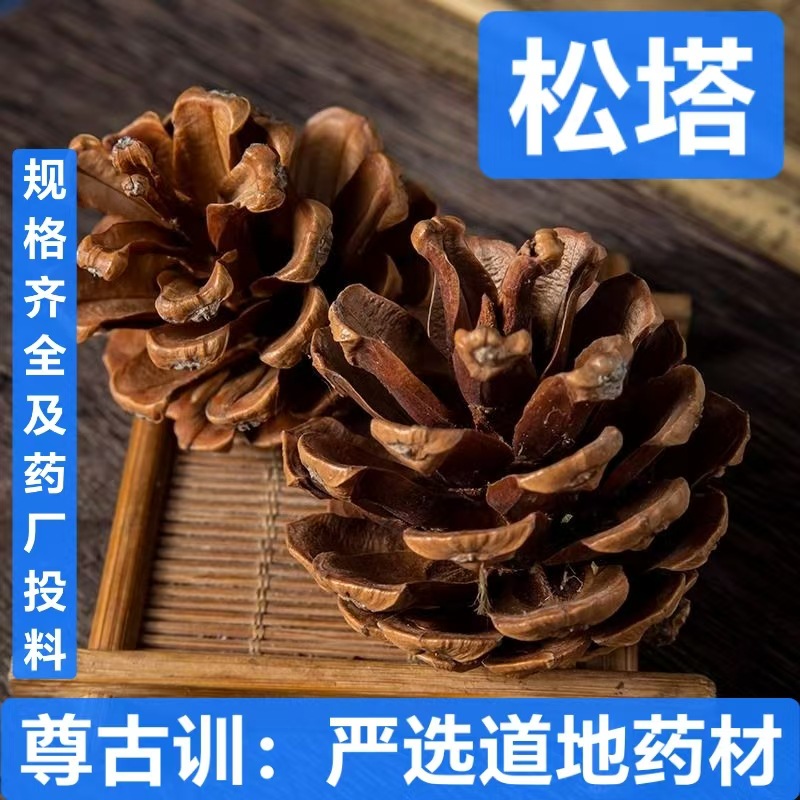 中药材 松塔 松球 松果 椁树核桃 蛇皮松果 白松果 支持药检