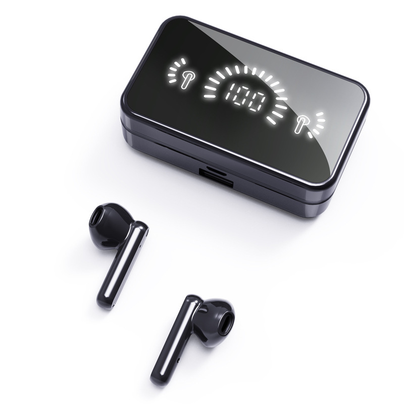Espejo de pantalla digital S20 medio en la oreja los auriculares Bluetooth inalámbricos de gran potencia 5,3 Jerry de baja potencia TW auriculares deportivos