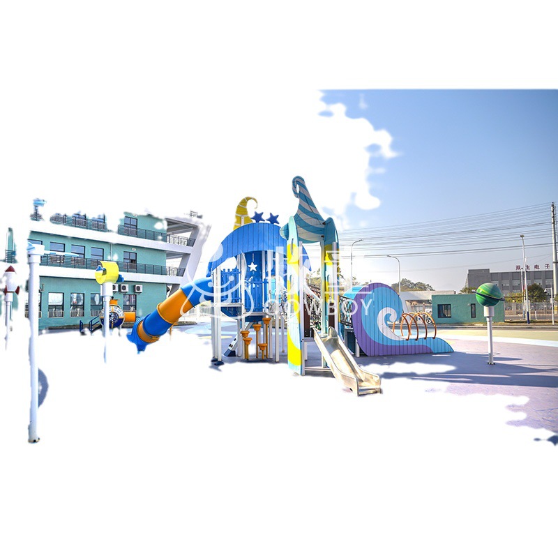 Kindergarten al aire libre combinación diapositiva al aire libre niños modelado diapositiva kindergarten diversión equipo de diapositivas