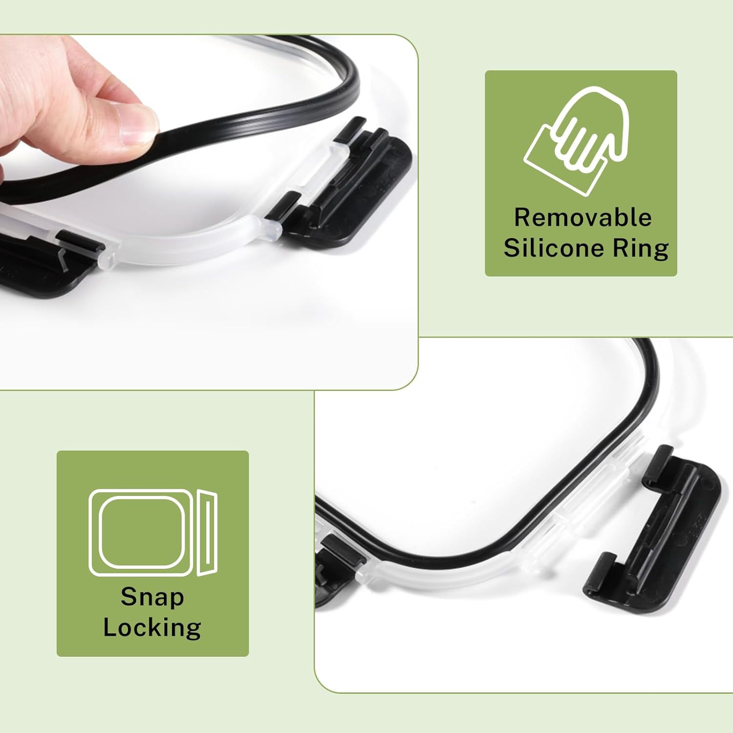 Fábrica al por mayor caja de almuerzo horno de microondas puede calentar la caja de almuerzo de oficina con la caja de almacenamiento de frutas de vidrio