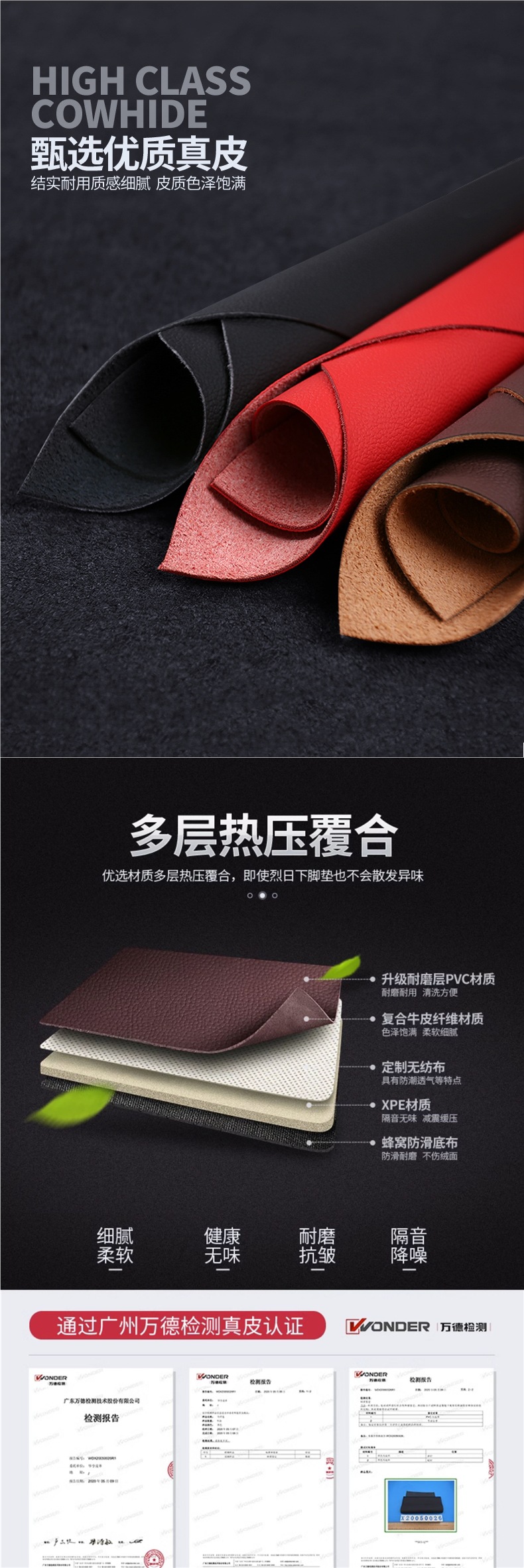 Mercedes-Benz C260L E300L A180L Gla20 Glb220 Glc300L Class Special Leather All-Inclusive Floor Mats