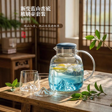 冷水壶高硼硅玻璃凉水壶家用储水冷泡壶耐高温凉水杯加厚装水容器