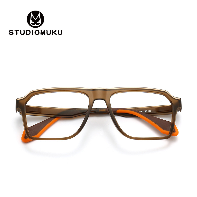 STUDIOMUKU wooden cool glasses midsummer light year transparent frame plus century color matching frame glasses frame