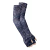Navy blue python pattern sleeves