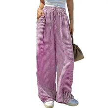 M 27591 Women's Striped Straight Leg Pants ����ֱͲ�� ��