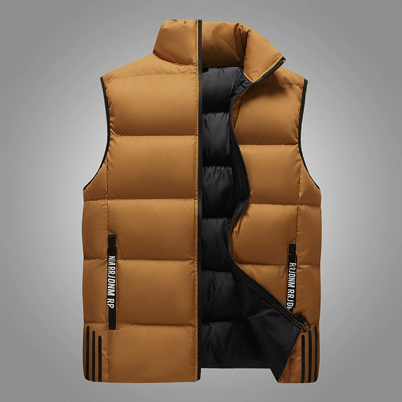 Весной и осенью новый жилет без капюшона однотонный воротник на молнии копать сумка Молодежный Повседневный модный жилет 9109