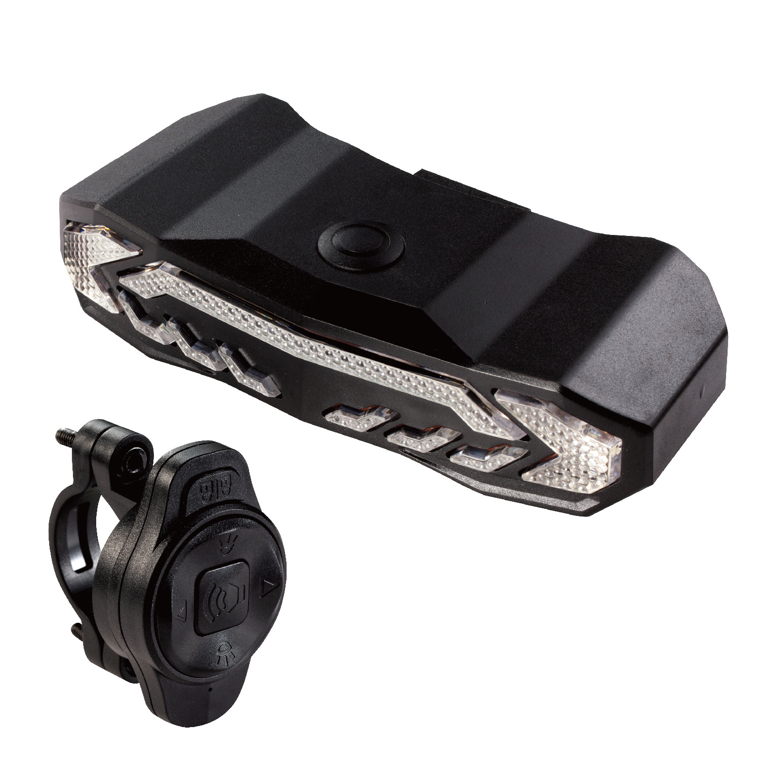 Bicicleta bicicleta de montaña alarma inteligente cinco en uno carga USB conducción al aire libre noche conducción Freno de dirección luz trasera