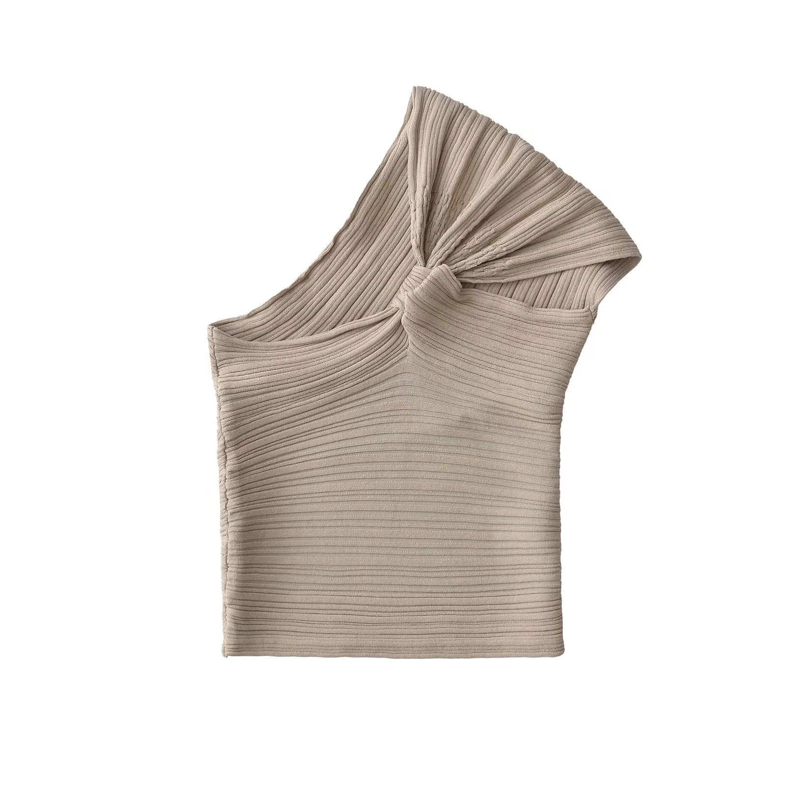 140g Weight Polyester Fabric Type Short Top Length Wrap Crop Top Tops Type Holiday, Daily Occasion Wholesale Women's Elegant Sexy Solid Color Asymmetrical Tank Tops