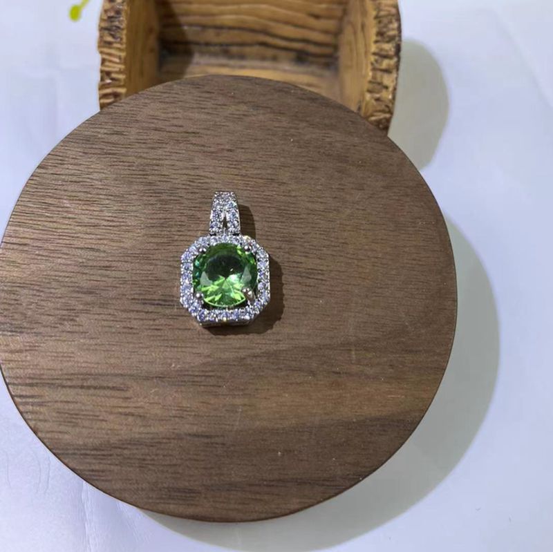 Cartoon Style Geometric Copper Zircon Pendant Necklace 1 Set