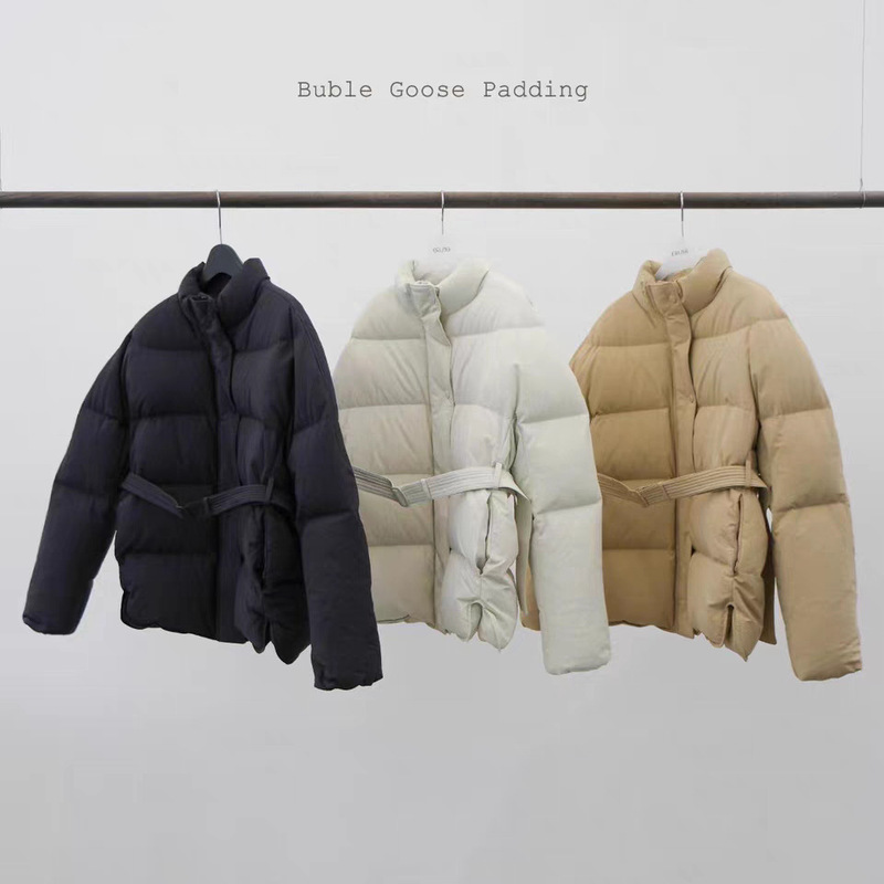 No Returns or Exchanges 2025 Winter New Korean Style Er*Me Stand Collar Belt New National Standard 90 Goose down Jacket