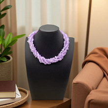 中古vintage时尚复古设计款重工波西米亚风复古气质夸张碎石项链