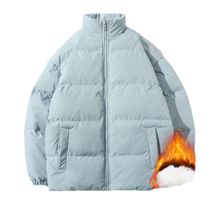 Abrigo acolchado de algodón para hombres 2022 invierno nuevo engrosamiento de moda casual chaqueta de cuello alto para adolescentes estilo japonés de moda