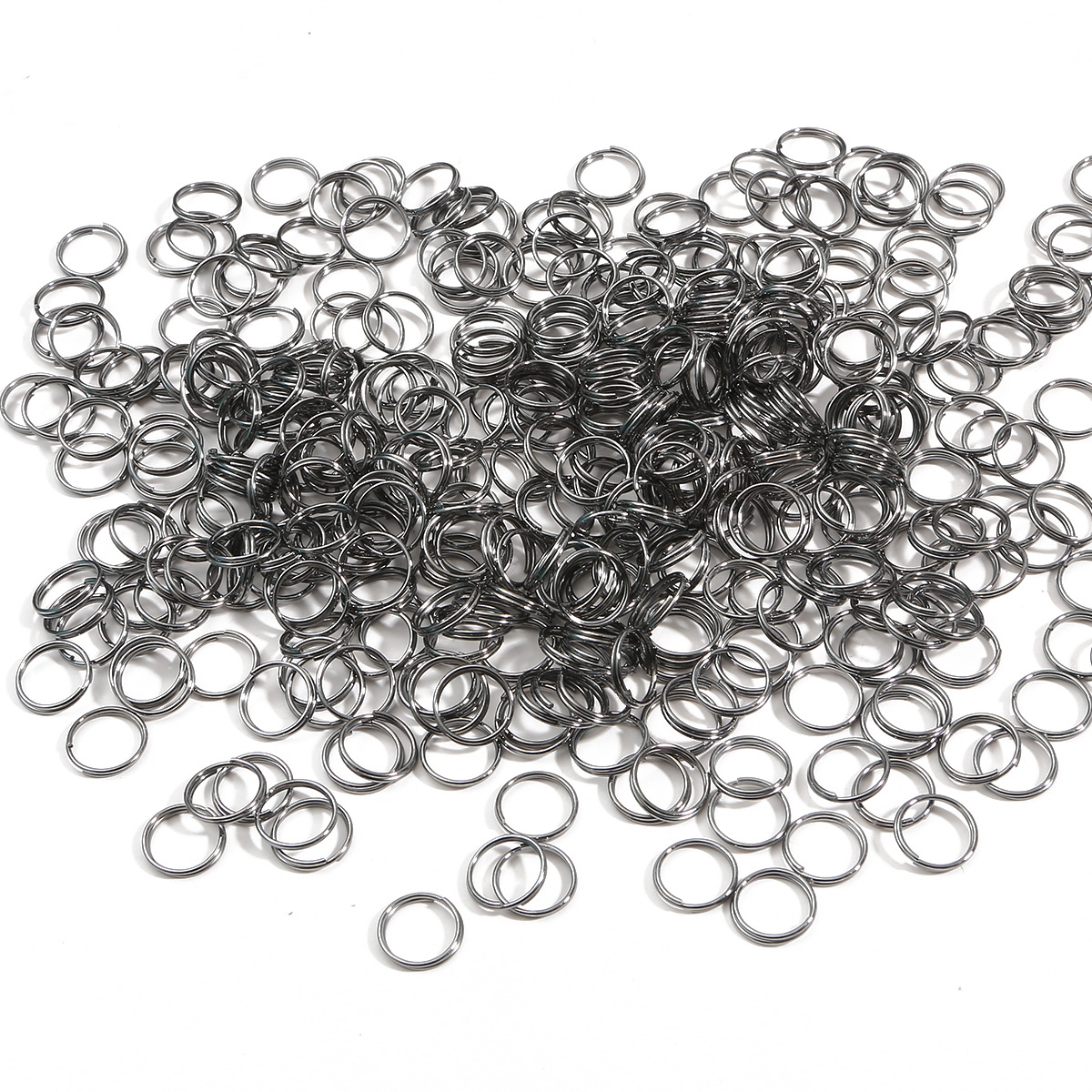 500 anillos de conexión de anillo abierto de doble anillo de hierro bricolaje hecho a mano horquilla llavero accesorios de oreja materiales