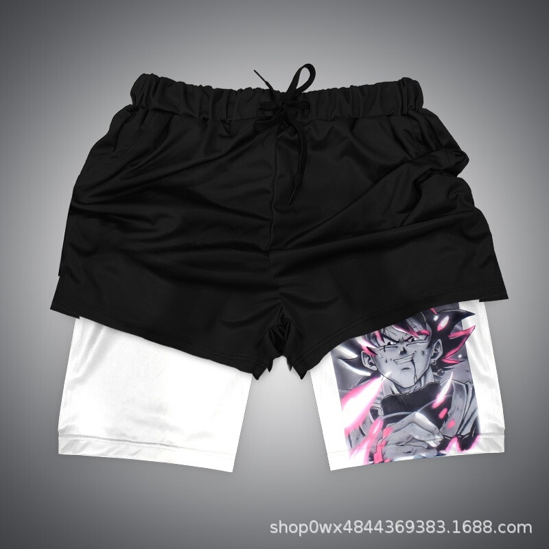 Naruto Series Shorts 3D Digital Printed Dragon Ball Double-Layer Beach Shorts Amazon Cross-Border E-Commerce Hot-Selling Product Naruto Series Shorts 3D Digital Printed Dragon Ball Double-Layer Beach Shorts Amazon Cross-Border E-Commerce Hot-Selling Product