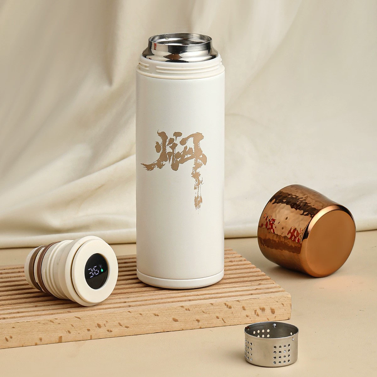 Smart glass stainless steel, tea cup, handheld Lao Baicha, wholesale