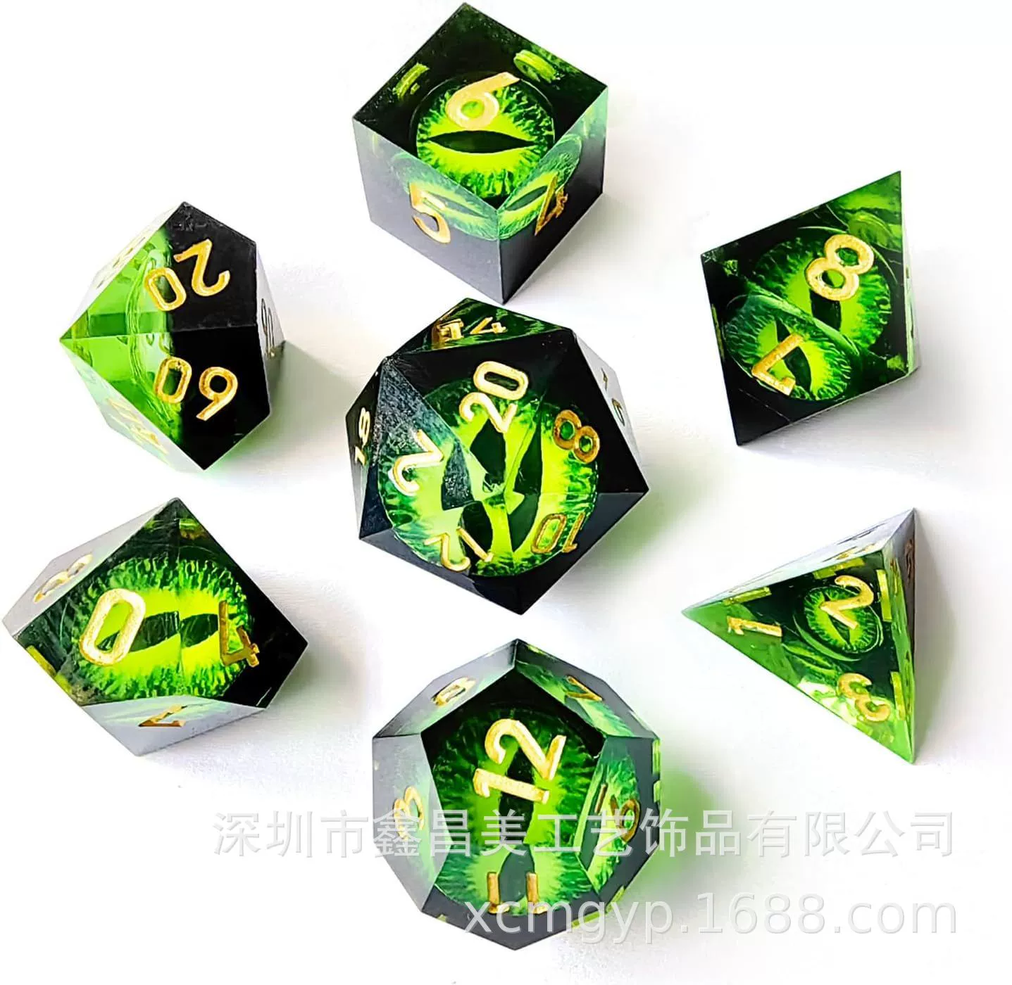 Эксклюзивно доступно за пределами страны для трясущихся глаз DND Dungeons and Dragons TRPG игра поликогольные (многоугольные) творческие кости угловое дерево